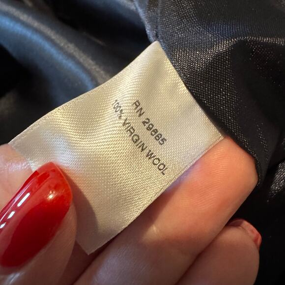 Pendleton Virgin‎ Wool Navy Straight Skirt 12 Made in USA Preppy Academia - Picture 6 of 7